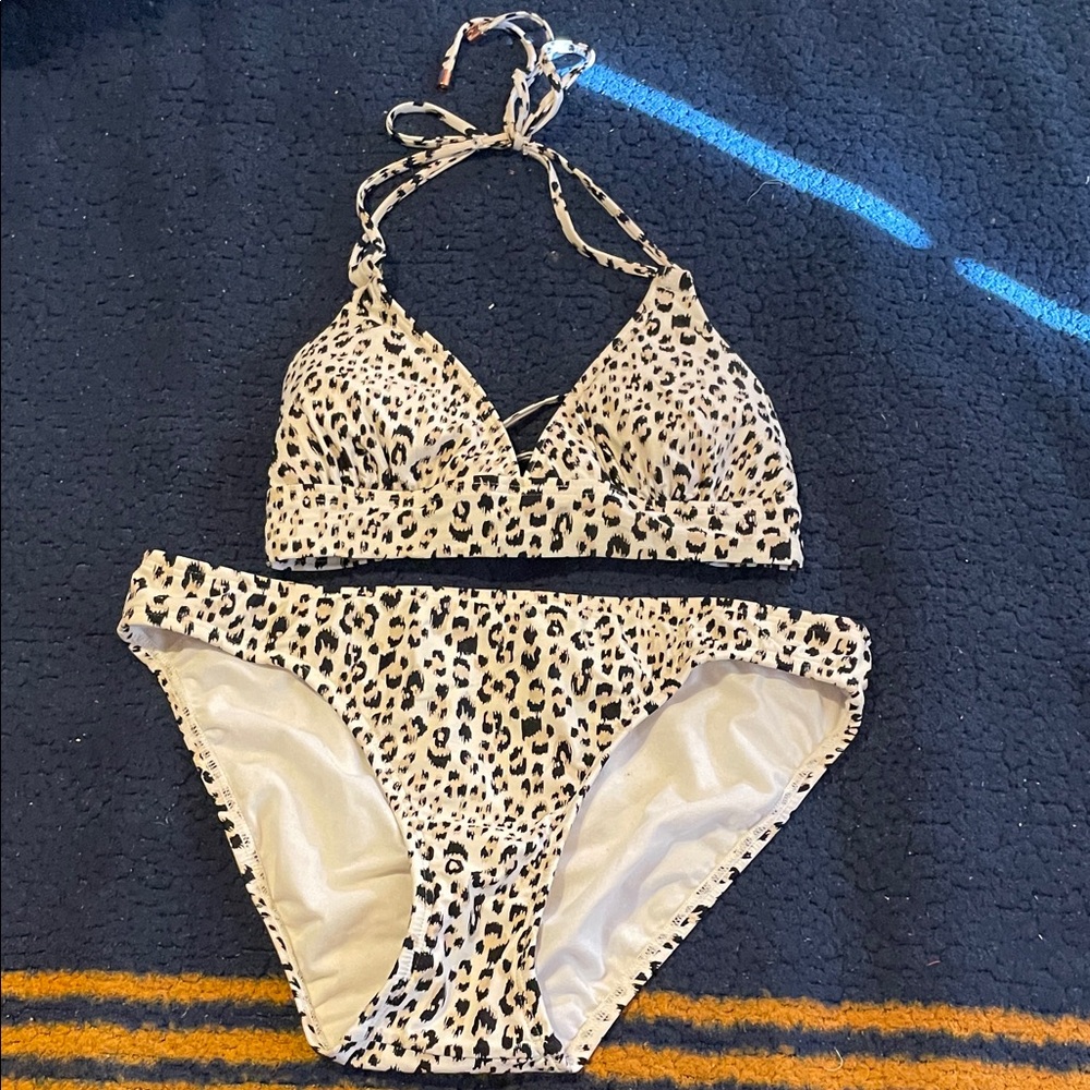 Swim systems Leopard Print Bikini Set